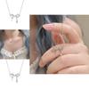 Girls' Heart-shaped Fresh Butterfly Necklace Trendy And Unique Design Alloy Material