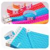 100 Pcs Disposable Paper Wristbands Fluorescent Adhesive Event Wrist Bands Party Favor ID Bracelets for Concerts Festivals