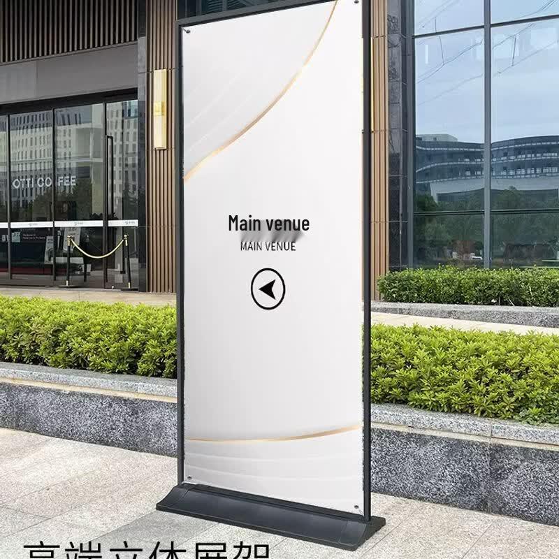 Outdoor Roll-Up Poster Display Stand