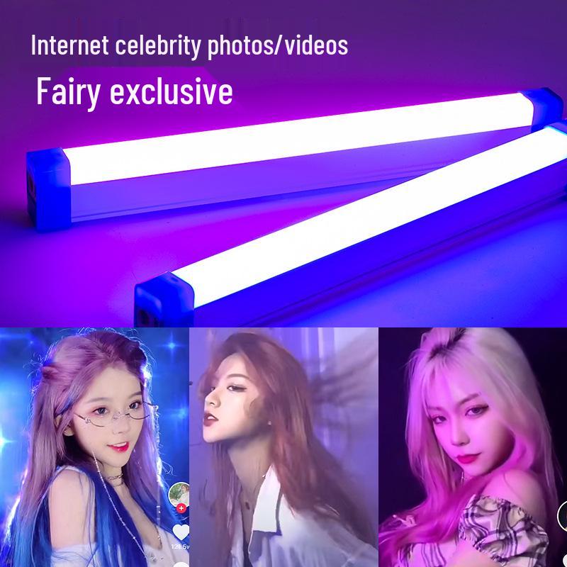 Rechargeable LED Colorful Light Tube for Influencers with Dimming Feature for TikTok and Live Streaming