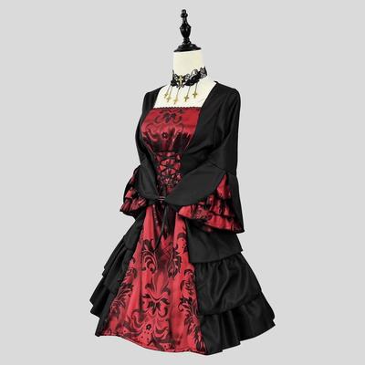European Court Gown Costume, Women’s Halloween Party Activity Cosplay Outfit