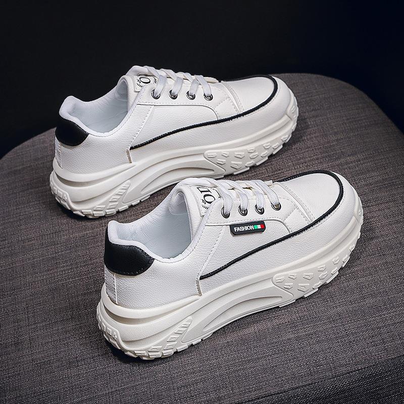 Spring women's shoes new breathable little white shoes children's trend versatile platform sports casual board shoes dad shoes
