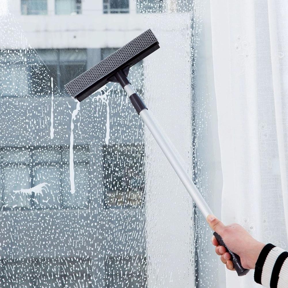 Retractable Pole Squeegee Window Cleaner Car Cleaning Tool Glass Squeegee  Window