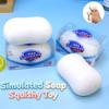 Simulated Soap Squishy Squeeze Fidget Toy Stress Anxiety Relief Slow Rising Soft Sensory Toy for Kids Adults Desk Decor Gift