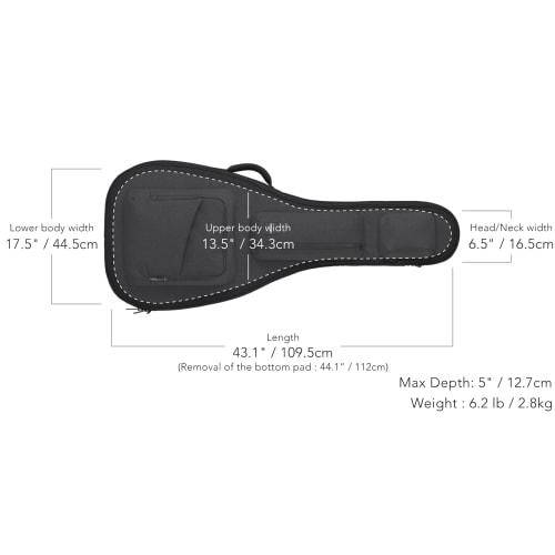 Basiner ACME Series Acoustic Guitar Gig Bag (Gig Case) ACME-AGDJ Neo Black