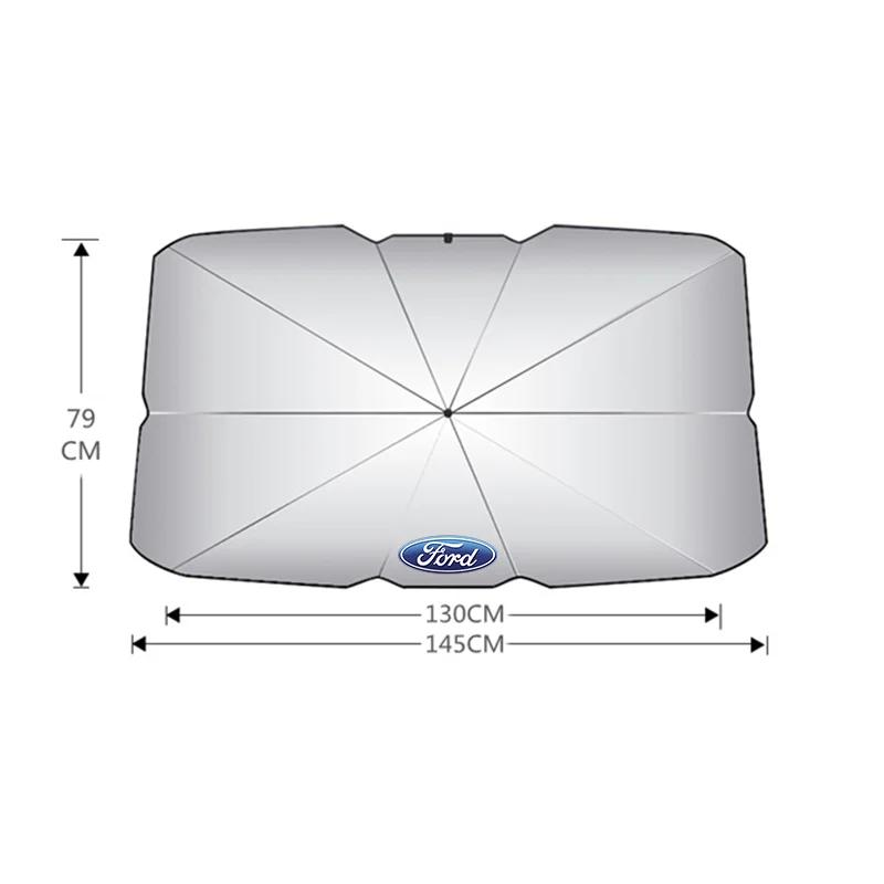 

Car Sticker Ford New 2025 Hot Car Parasol Front Windshield Visor Sun Block Folding Sunscreen For Ford Focus mk2 mk3 mk4 Fiesta m