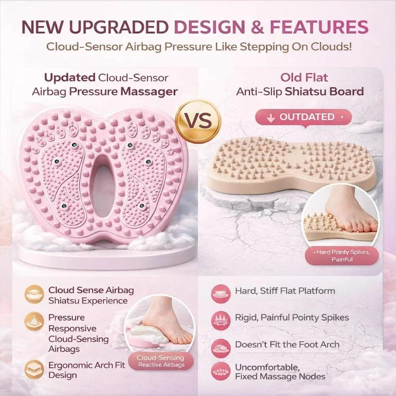 Inflatable Household Foot Massager Anti-Slip Magnet Stone Stepper Pad for Pressure Points Slimming Sports Fitness Equipment