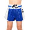 Boxershorts für Kinder (Jungen und Mädchen) mit elastischem Bund, glänzenden Pailletten, Farbblockmuster und Seitenschlitzen