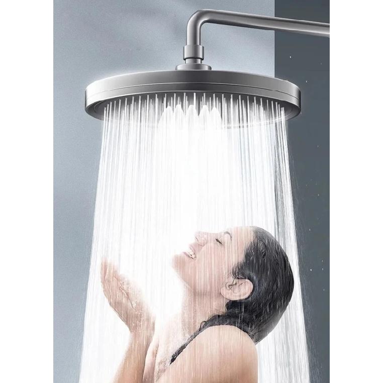 6 Modlu Büyük Panelli Yağmur Duş Başlığı Yüksek Basınçlı Üst Yağmur Duş Başlıkları Duş Bataryası Gümüş Banyo Aksesuarları