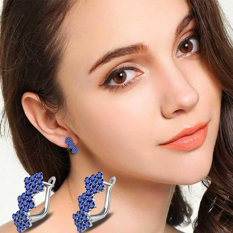 Sace Gems Classic Super Flash Zircon Earrings for Women Wedding Party Gifts