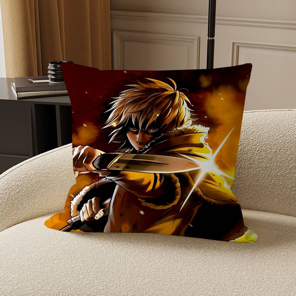 Vinland Saga Office Cushion Pillowcase Car Cushion Cover45X45CM Lumbar Pillowcase Sofa Pillowcover