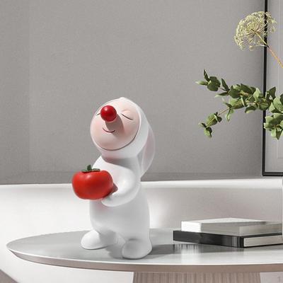 Statue Bunny Figure Sculpture Animal Decorative Modern Art Ornament Resin Figurine for Home