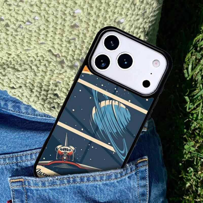 Space Planets Solar System soft Phone Case For iPhone 17 AIR 16 Pro Max 15 14 Pro 11 12 13 Shockproof Silicone Cover