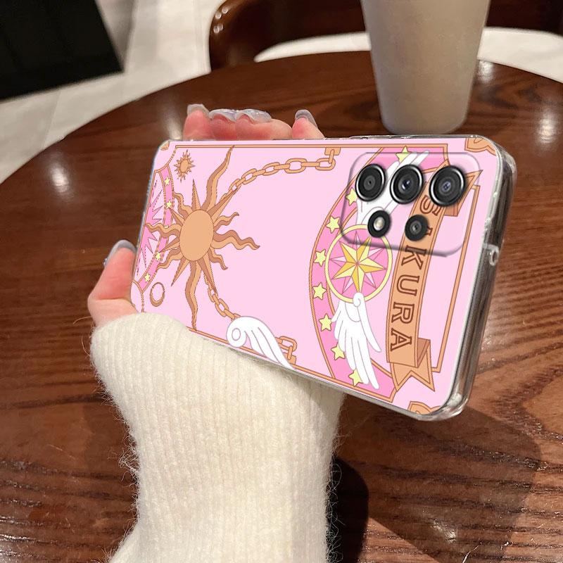 Cartoon CardCaptors Sakuras For Samsung Galaxy A55 Case A54 A52 A53 A15 A14 A13 A21S A23 A51 A34 A35 A33 A32 A72 71 Phone Cover