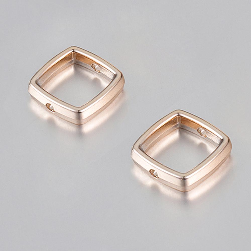 50pcs Love Heart Two Hole CCB Beads Frame Spacer Beads DIY Necklace Bracelet Connectors Pendants Jewelry Making Accessories