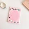 Hisocute M5 Cartoon Girl Planner: Fresh Style PVC Loose-Leaf Snap Pocket Notebook