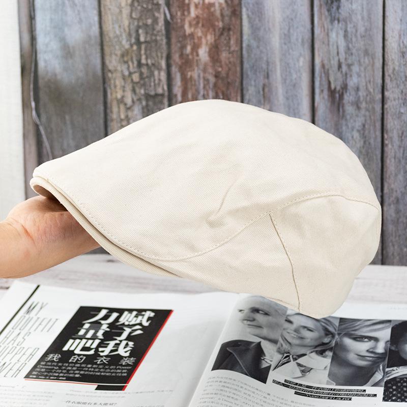 Hong Kong retro style vintage hat female spring summer autumn Internet celebrity forward hat Bere newsboy hat duck tongue Internet celebrity