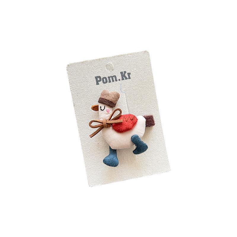 Handgjorda hårspännen och hårband i tyg med djur och tecknade figurer i koreansk stil - Hög elasticitet för barn