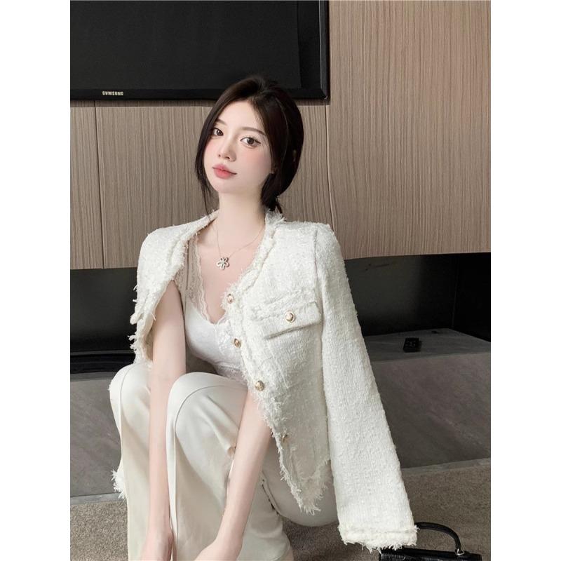 Xiaoxiang Coat Women's Spring and Autumn New French Design Sense Temperament Wear Long Sleeves Chic Short Top Women