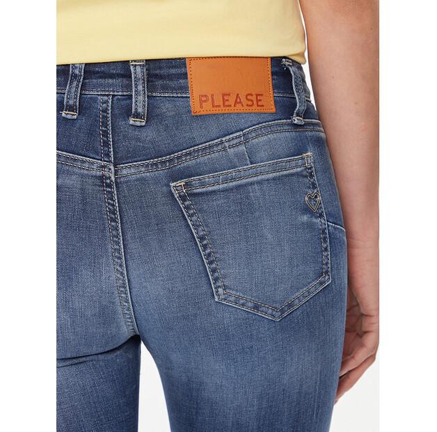 Джинсы Please P0SWYR7W7N синий Skinny Fit