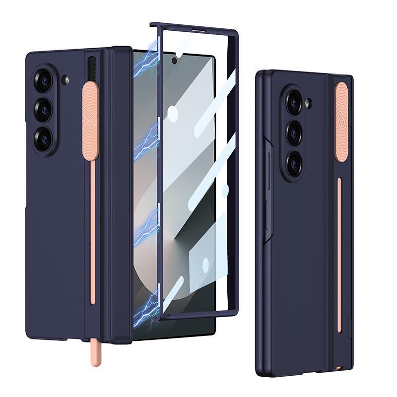 Samsung Z Fold6 Magnetic Foldable Phone Case with Gear Shifting Hinge and Integrated Pen Slot