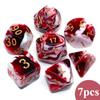 7pcs 16mm Polyhedral Dice Set  Acrylic Dices for Dungeons and Dragons DND RPG Role Playing Table Games Rolling Dice