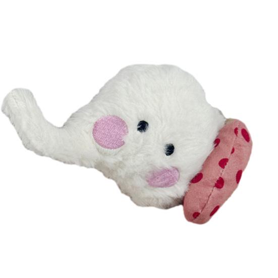 Pet Chew Toy Cartoon Animal Design Bite-Resistant Plush Toy with Sounding Device Interactive Tug-of-War Toy