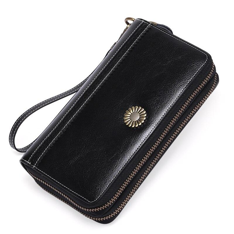 Portofele Zency din piele naturală 2021, noua modă de lux pentru femei, posetă pentru multe departamente, poșetă lungă de mare capacitate pentru doamne.