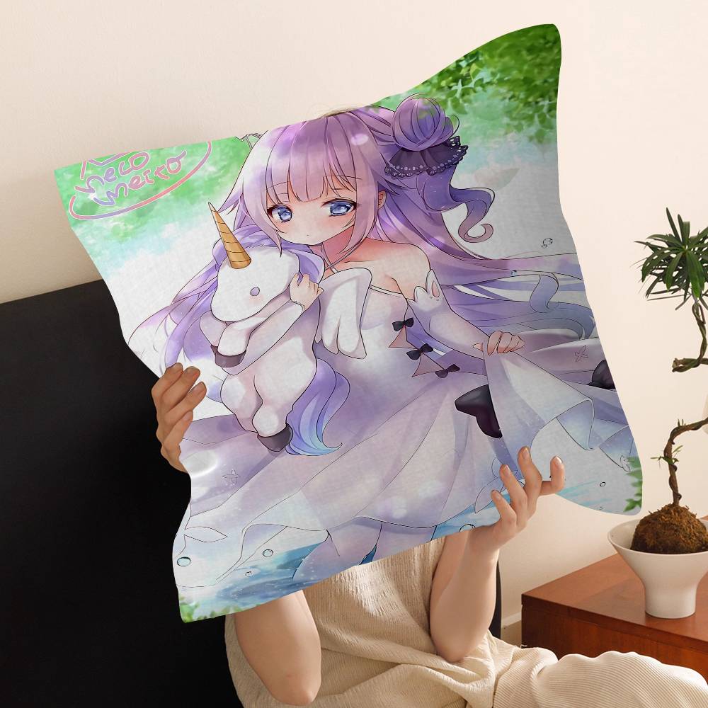 Azur Lane Movie Pillow Cushion Cover Pillowcase Living Room Sofa Home Decor Customized