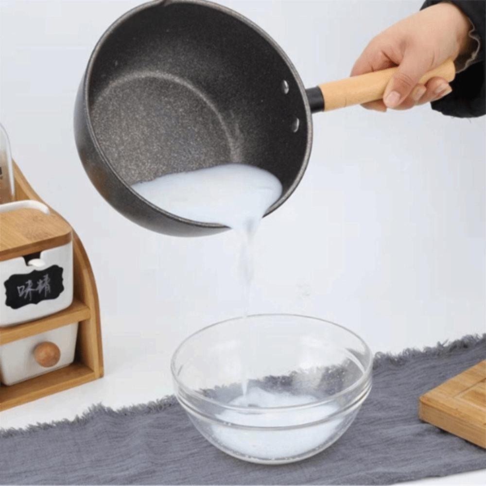 Glass Lid Japanese Style Saucepan Non-stick Noodles Pot Universal Soup Pot  Porridge