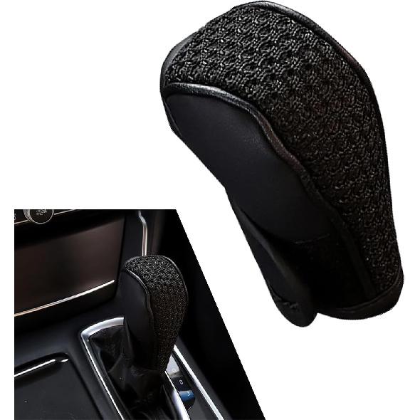 WZP Car Gear Shift Cover, Breathable Shift Knob Gear Handle Stick Protector Covers, Anti-Slip Car Shifter Cover, Universal Auto Decoration