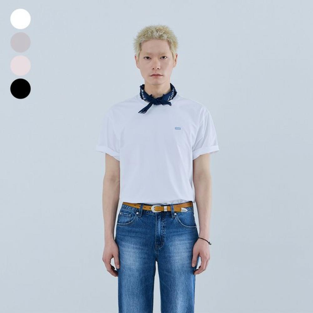 

Guess Unisex Mini Logo Denim PaTch Cool ShorT Sleeve T shirT Mq2k9492 Light pink (LPI)/XS(85)