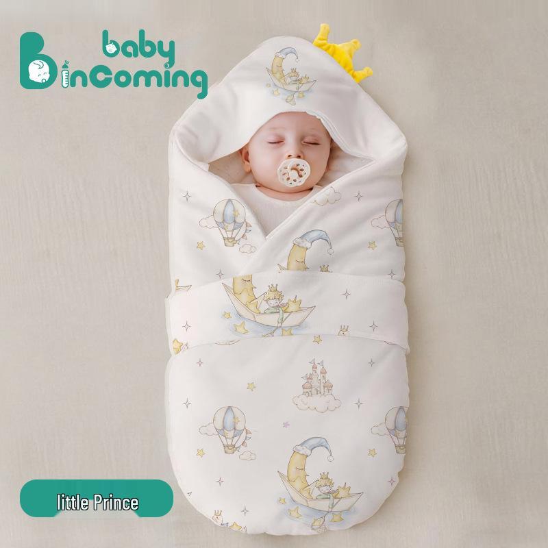 

Утолщенное зимнее одеяло-пеленка из шелка тутового дерева и хлопка для новорожденных - С контролем температуры 90x90 cm