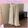 Pantaloni in Velluto a Coste a Vita Alta con Fodera in Pile Stile Hanbok per il Calore Invernale Donna Comfort Casual