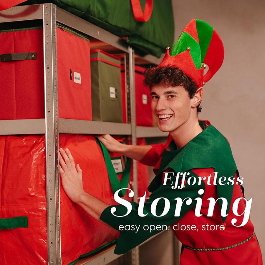 Christmas Tree Storage Bag - Stores 7Foot Artificial Xmas Holiday Tree, Durable Waterproof Material, Zippered Bag, Carry Handles.