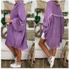 2024 European & American Women's Spring/Summer Color Button Long Sleeve Loose Casual Shirt