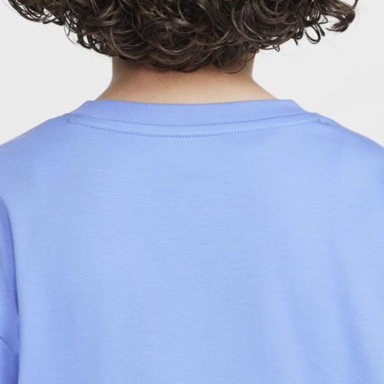 Nike Soft Comfortable Fashion Casual Long Sleeve T-Shirt Kids Tops Pulse-Blue HQ7801-410