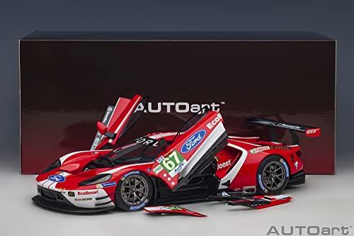 AUTOart 1/18 Scale Finished Model 81911 Ford GT 2019 #67 Le Mans 24 Hours LMGTE Pro Class Red/White