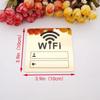 WIFI Sign Mirror Wall Stickers 3D Acrylic Rewritable Handwriting Account and Password For Public Shope Signage Decorate
