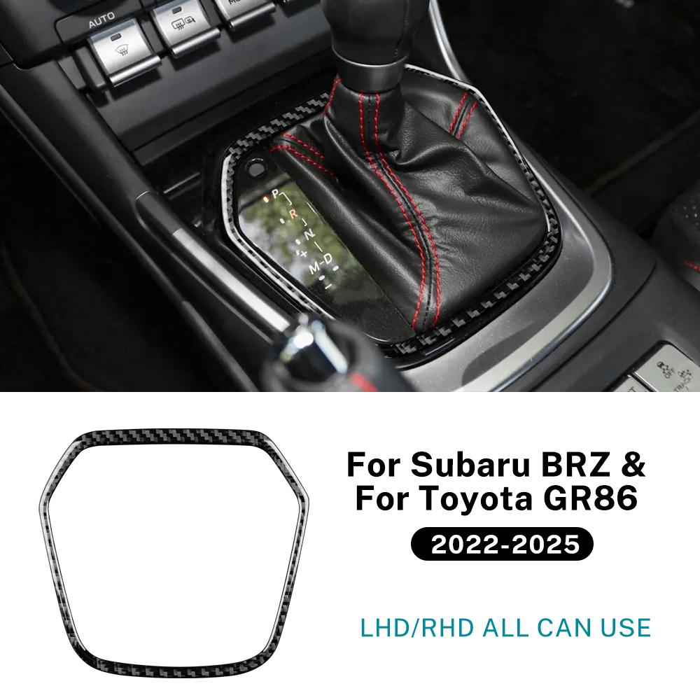 

Real Soft Carbon Fiber Sticker For Subaru BRZ Toyota GR86 2025 2025 2025 2025 2025 LHD RHD Car Automatic Gear Frame Accessories