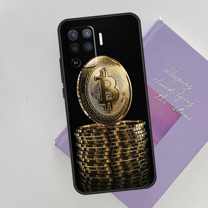 BTC Bitcoin Phone Case For Oppo A74 A53 A54 A94 A15 A16 A17 A52 A72 A76 A96 A57S A58 A78 A98 Back Cover