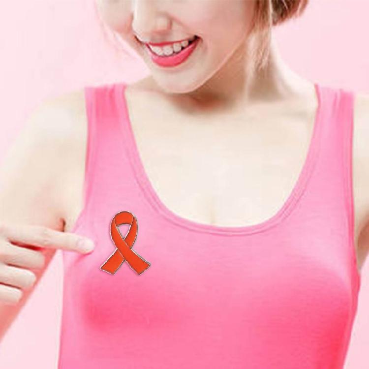 Breast Cancers Awareness Pin Alloy Material Corsage Pin Ribbon Enamel Pins