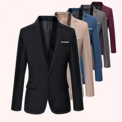 European Size Men's Slim Fit Blazer - Thickened Casual Suit, Korean Style