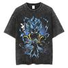 Dragon Ball Z Washed Oversized T-Shirt Cotton Short Sleeve Men Women Loose Large Casual Sports Fitness T-Shirt Men's Harajuku Clothing