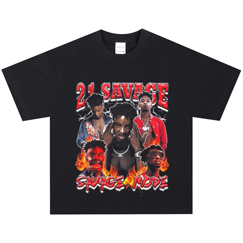 Футболка 21 Savage, Мягкая ткань, Повседневная XXXL
