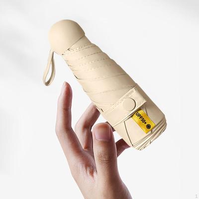 Folding Rain Umbrella Portable Water Resistant Mini Sun Protection for Outdoor Activities