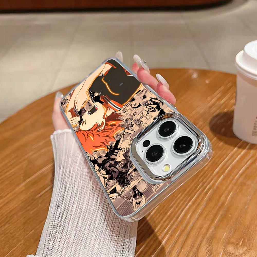 Cool Anime H-Haikyu!! Phone Case For Iphone 17 16 15 14 13 12 11 Pro Max Xr Air Plus Silicone Cover Silver Hard Shell Cover