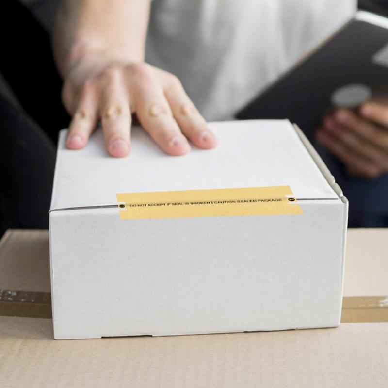 NEW 100Pcs/Roll Tamper-Proof Sealing Stickers Security Labels For Packages Mail Documents,3 X 10cm