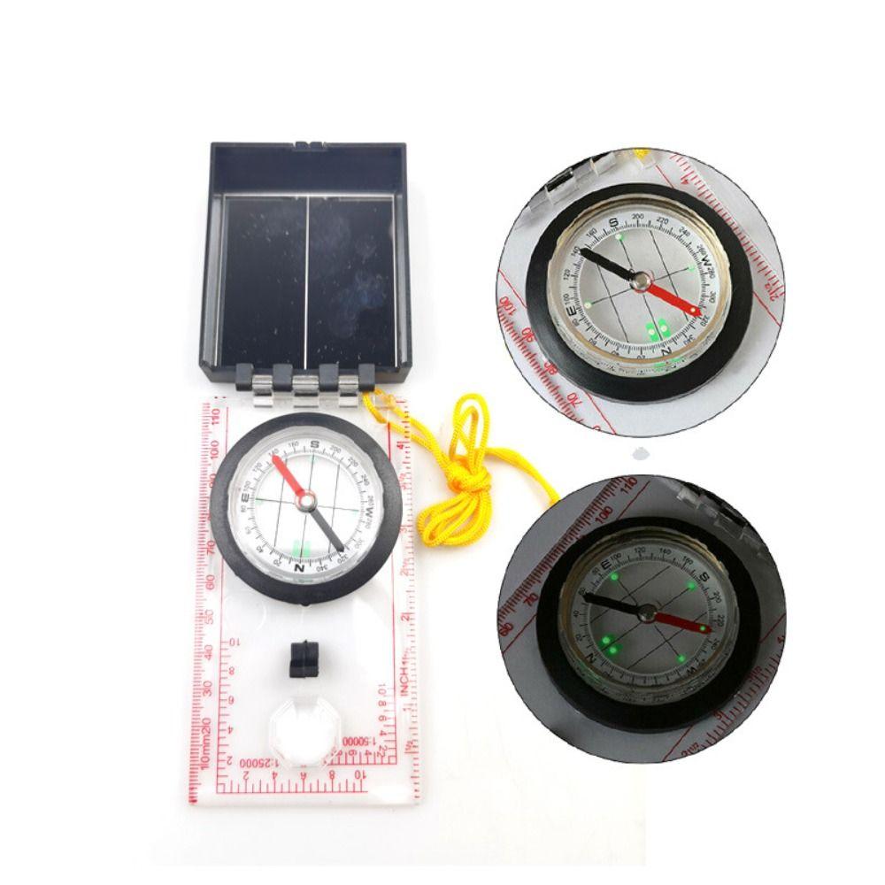 Tool Travel Kits Handheld Transparent Map Reading Scouts Outdoor Navigation Compass Compass Ruler