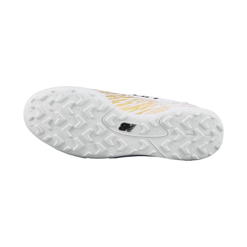 New Balance Furon V8 Comfortable Simple TF (Rubber Studs) Durable Breathable Fit Soccer Shoes Unisex Soccer Shoes White Platinum Black SF1TWG8